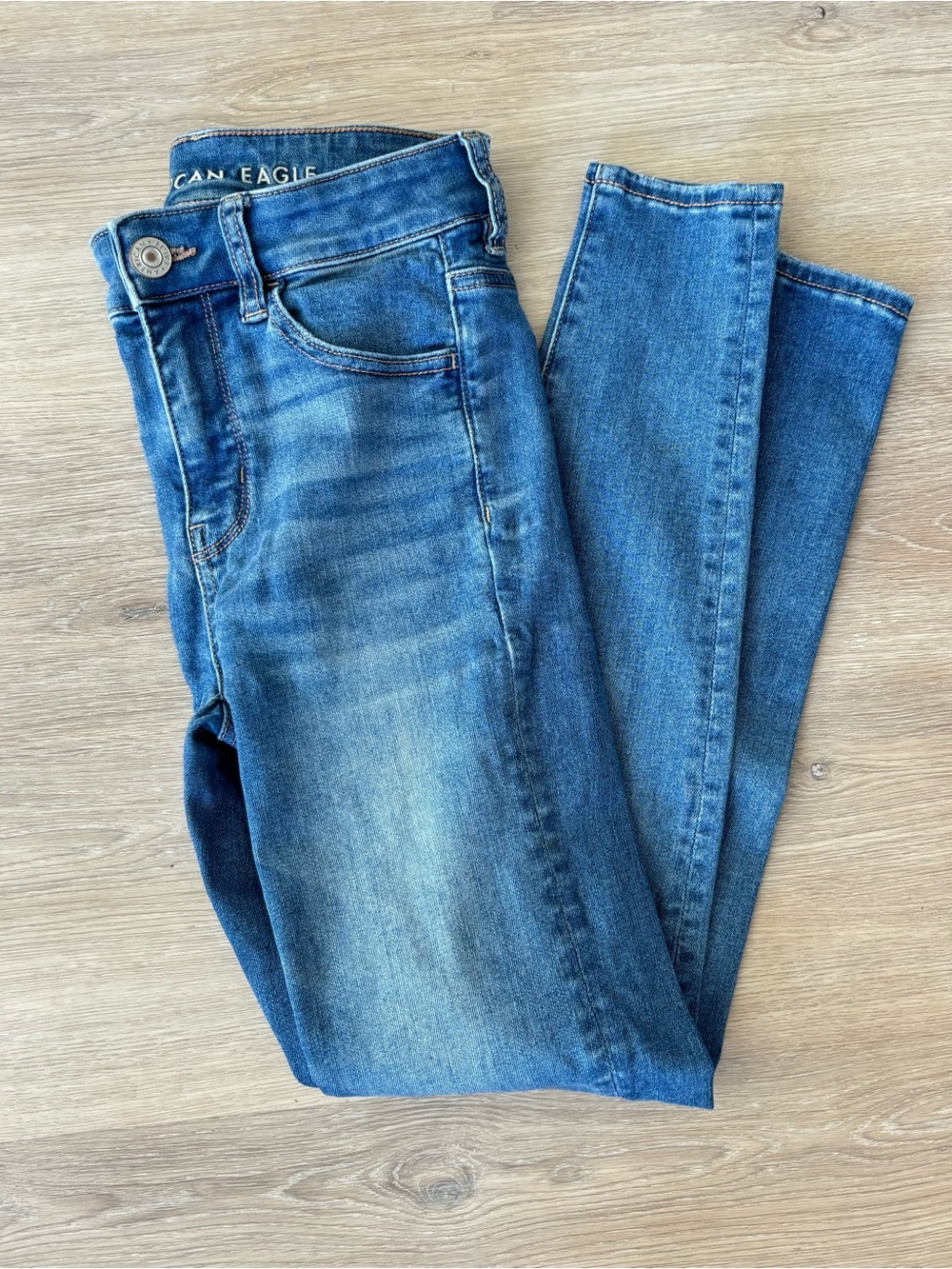 American Eagle Light Blue Stretch Skinny Jeans